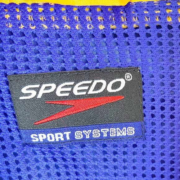 Speedo Men’s Lightweight Windbreaker Jacket Packable Pouch Bright Retro Y2K - Picture 6 of 11